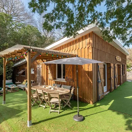 Maison A Biscarrosse: 8 Pers, Piscine, Clim, Proche Et Pistes Cyclables, Menage Inclus - Fr-1-319-538 Biscarrosse